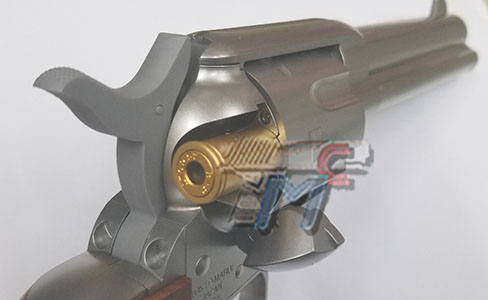 Tokyo Marui SAA.45 Civilian 4 3/4 inch Silver (Air Revolver Pro) - Click Image to Close